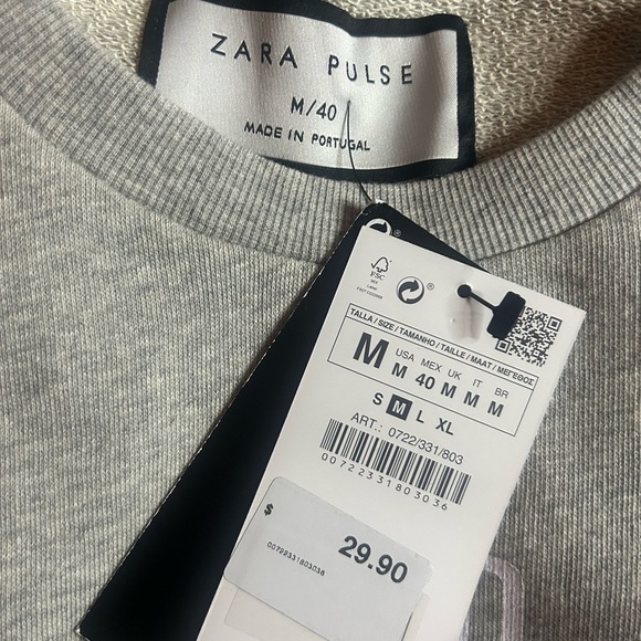 Zara Pulse sweater | Gray | Men Medium | Brand New - Picture 2 of 3